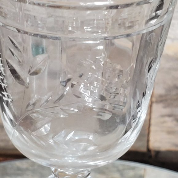 Libbey Crystal Glass - Circa 1919 - Early 20th Century - Art Deco - Antique #3 - Picture 5 of 8